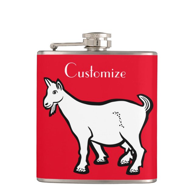 Goat Animal Thunder_Cove  Hip Flask (Front)