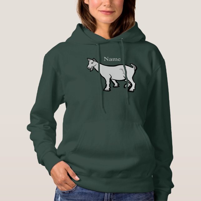 Goat Animal Thunder_Cove  Hoodie (Front)