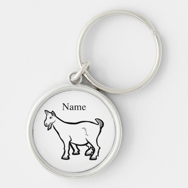 Goat Animal Thunder_Cove  Key Ring (Front)