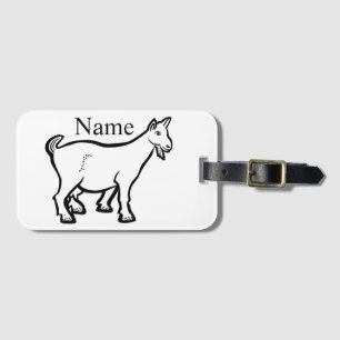 Goat Animal Thunder_Cove Luggage Tag