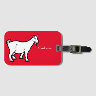 Goat Animal Thunder_Cove Luggage Tag