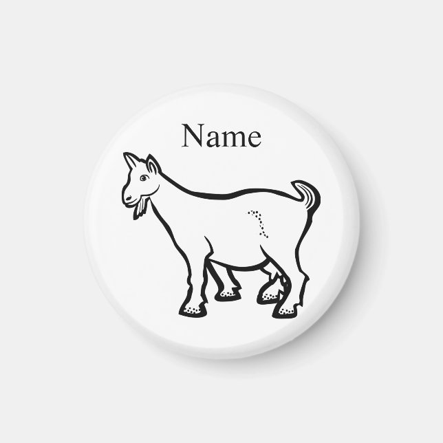 Goat Animal Thunder_Cove Magnet (Front)