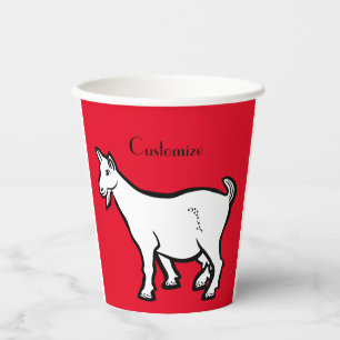 Goat Animal Thunder_Cove Paper Cups