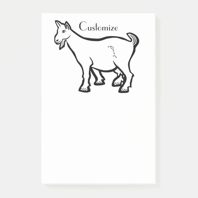 Goat Animal Thunder_Cove  Post-it Notes (Front)