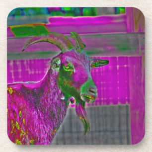 Goat Art Coaster