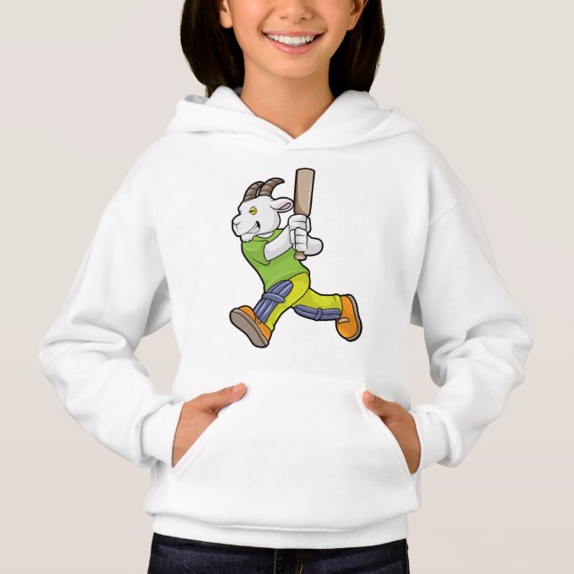 Goat as Batsman with Cricket bat (Front)