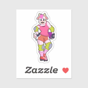 Goat as Inline Skater with Inline Skates
