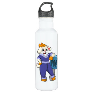 Goat as Mechanic with Screwdriver 710 Ml Water Bottle