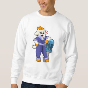 Goat as Mechanic with Screwdriver Sweatshirt