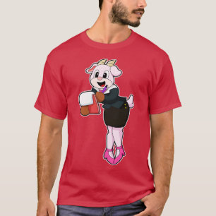 Goat as Secretary with High Heels T-Shirt