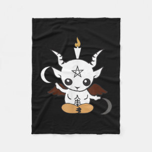 Goat Baphomet Halloween Gift Fleece Blanket