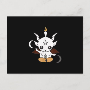 Goat Baphomet Halloween Gift Postcard