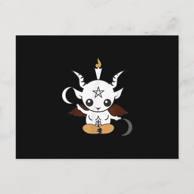 Goat Baphomet Halloween Gift Postcard (Front)