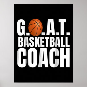 Goat Basketball Coach Gift Poster