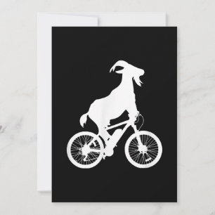 Goat Bicycle Rider Funny Goat Lover Graphic Holiday Card