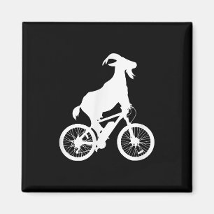 Goat Bicycle Rider Funny Goat Lover Graphic Magnet