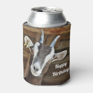 Goat Birthday Can Cooler