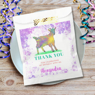 Goat Birthday Party Thank You Favour Bags