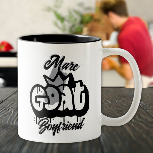 GOAT Boyfriend Graffiti Style Two-Tone Coffee Mug