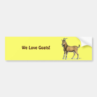 Goat: Brown Bumper Sticker