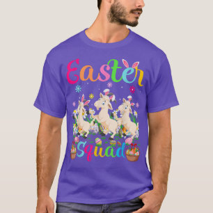 Goat Bunny Ear Funny Easter Squad Goat Happy Easte T-Shirt