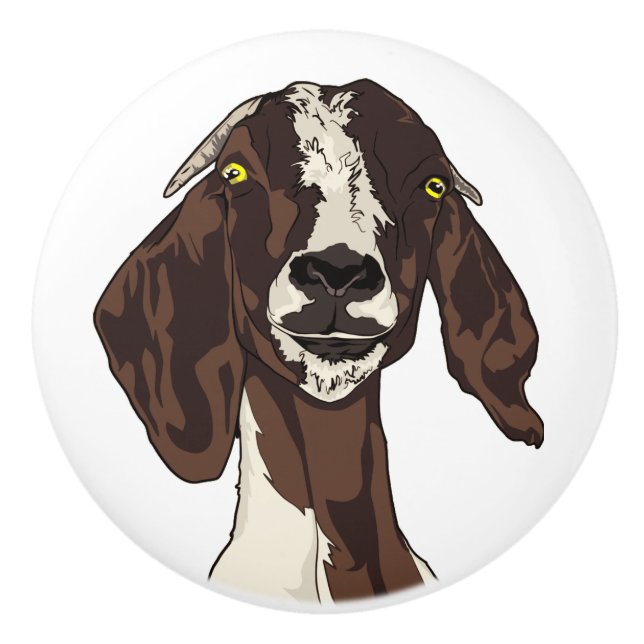 Goat Ceramic Knob (Front)