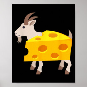 Goat Cheese Funny Lazy Halloween Costume Poster