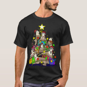 Goat Christmas Tree Goats Farm Farmer Holiday T-Shirt