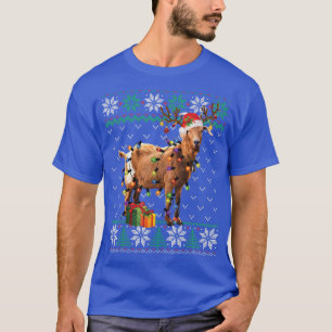 Goat Christmas Ugly Sweater Reindeer Christmas Paj