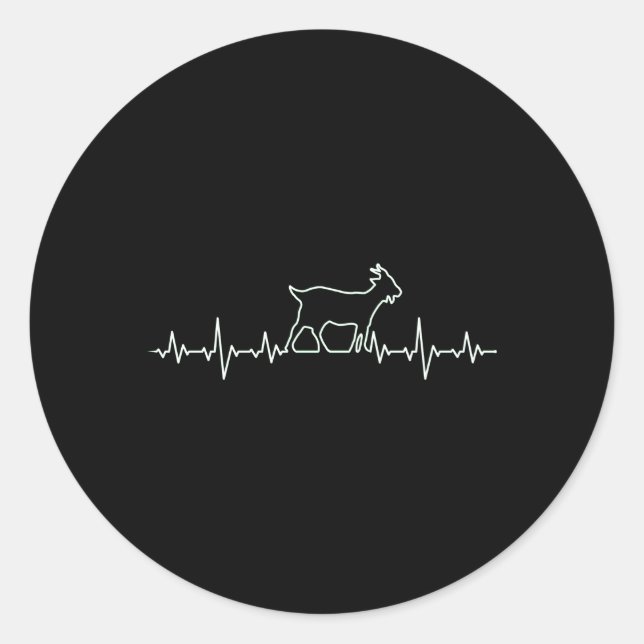 Goat Classic Round Sticker (Front)