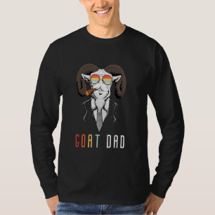 Goat Dad Father's Day Greatest Papa Ever Funny Dad T-Shirt