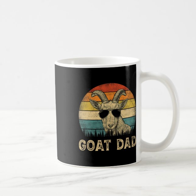 Goat Dad Goat Lovers Daddy Father's Day  Coffee Mug (Right)