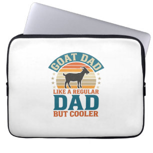 Goat Dad Like a Regular Dad But Cooler Vintage Shi Laptop Sleeve