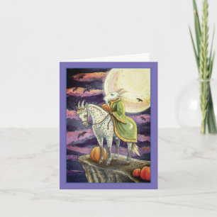 GOAT DEMON, SURE FOOTED STEED FANTASY HALLOWEEN HOLIDAY CARD