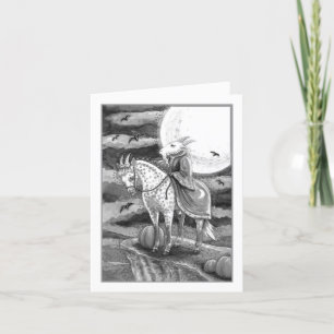 GOAT DEMON, SURE FOOTED STEED HALLOWEEN GOTH Blank Holiday Card