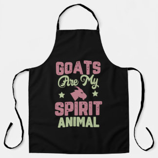 Goat design apron