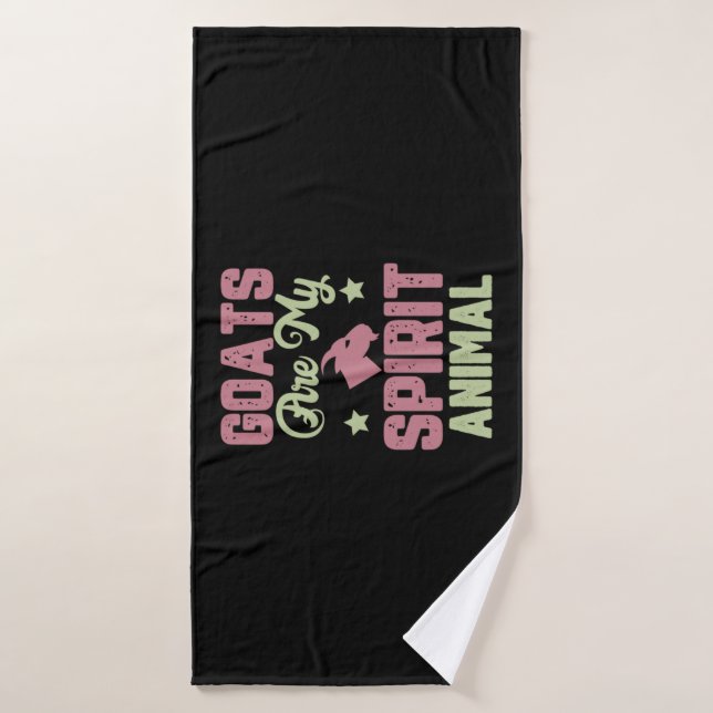 Goat design bath towel (Bath Towel)