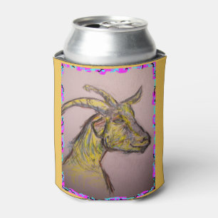 goat drawing can cooler