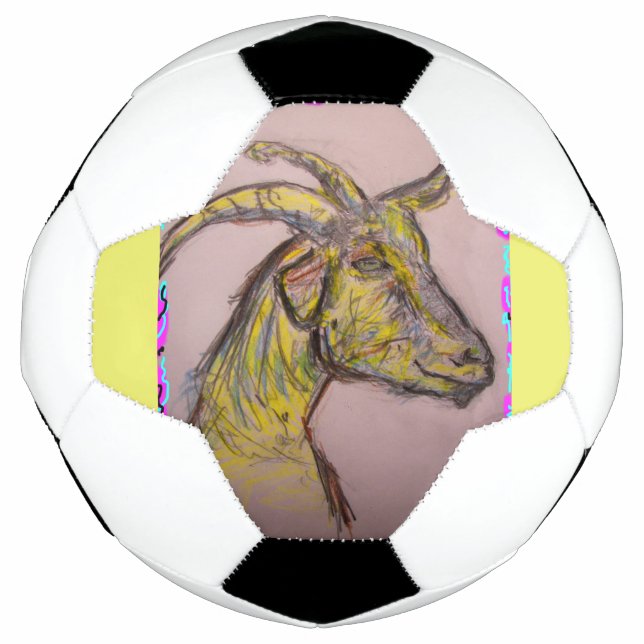 goat drawing soccer ball (Front)