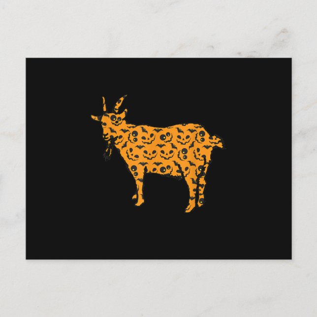 Goat Easy Halloween Outfit Postcard (Front)