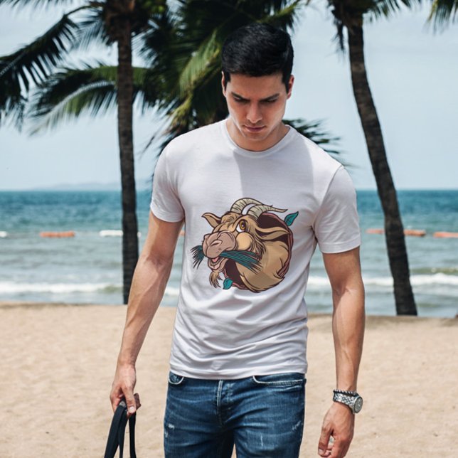 Goat Eating Cartoon T-Shirt (Creator Uploaded)