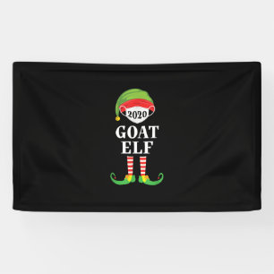 Goat Elf Matching Christmas Group Party Family Banner