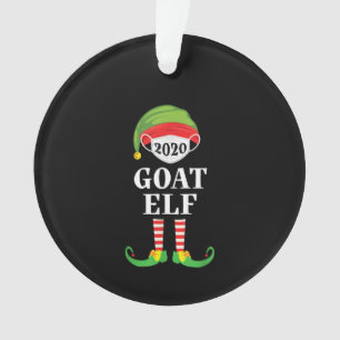 Goat Elf Matching Christmas Group Party Family Ornament