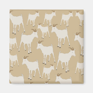 Goat Farm Animal Pattern Magnet