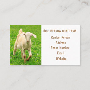 Goat Farm Country Business Card