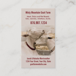 Goat Farm Dairy or Breeder Business Card