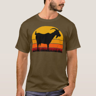 Goat Farm Farmer Farming Homestead Black Animal T-Shirt