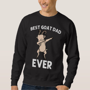 Goat For Dad Papa Dabbing Sheep Grass Farm Animal Sweatshirt