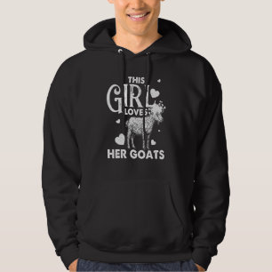 Goat For Women Girls Animal Farming Farmer Hoodie