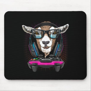Goat Gamer Pc Computer Video Game Lover Streaming Mouse Pad